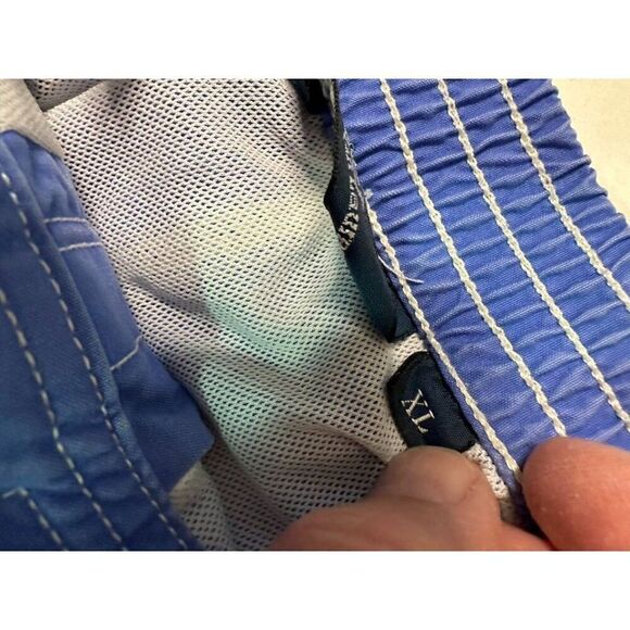 Men’s Ralph Lauren Vintage Blue Drawstring Shorts Elastic Waist Size XL - Picture 8 of 9